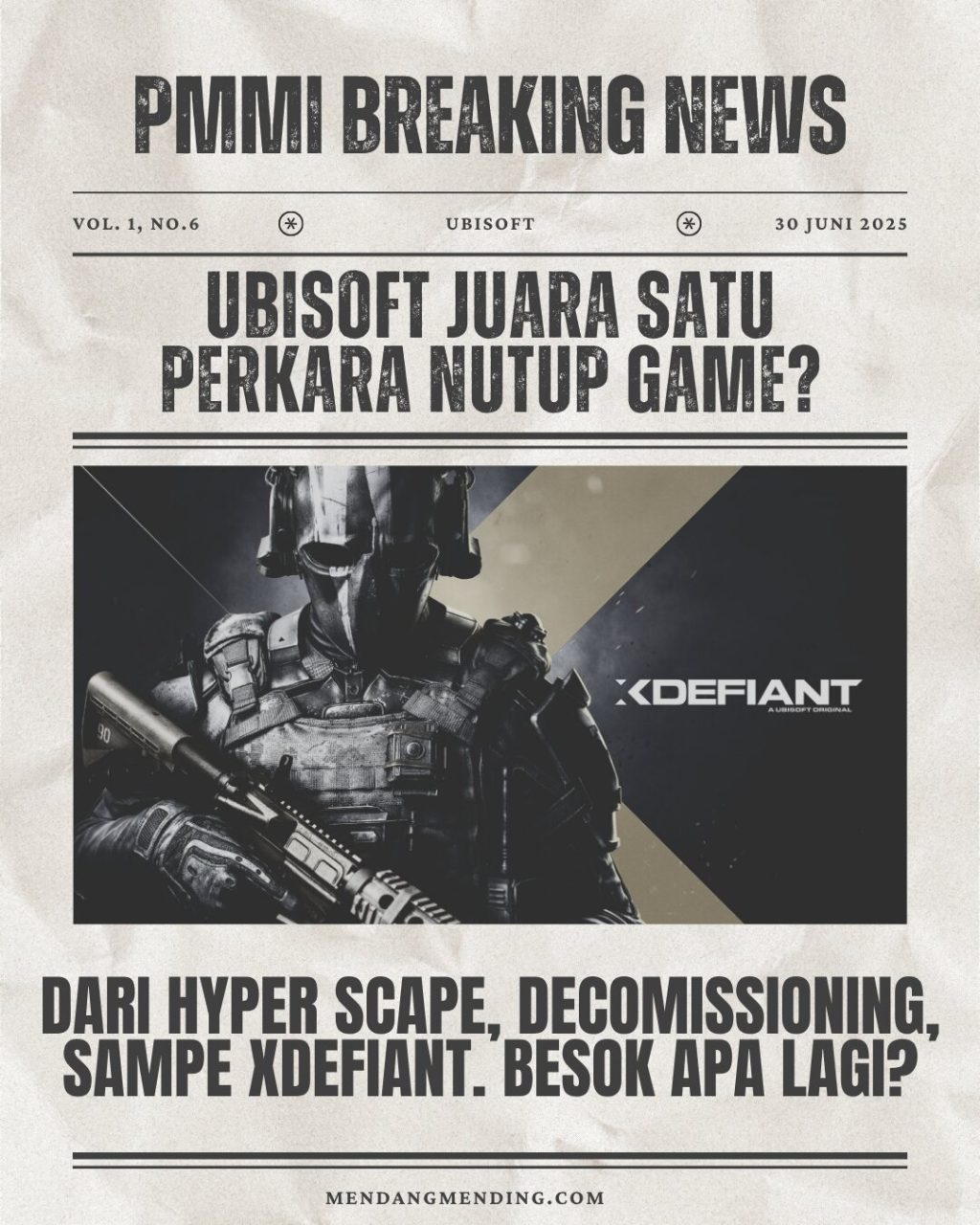 Dalam 4 Tahun Terakhir, Ubisoft Sukses Menutup 2 Game Free-To-Play