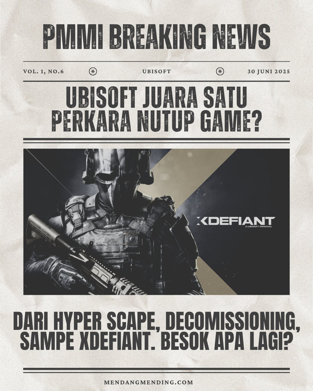 Dalam 4 Tahun Terakhir, Ubisoft Sukses Menutup 2 Game Free-To-Play
